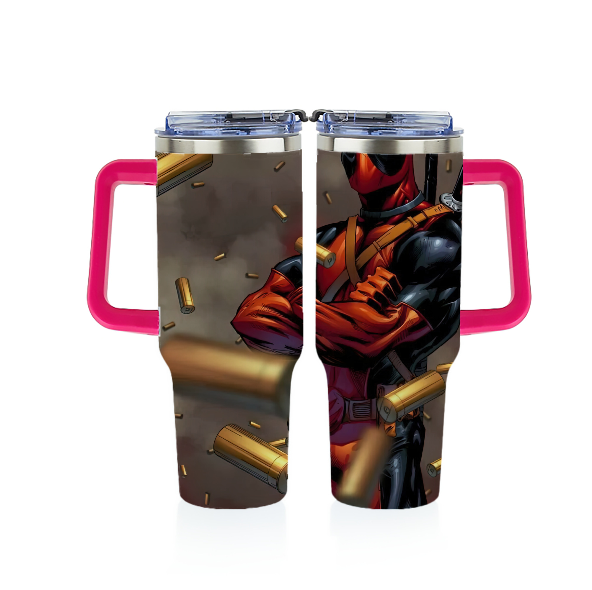 （画像用） Deadpool デッドプール 1200ｍLフルプリント車用タンブラー